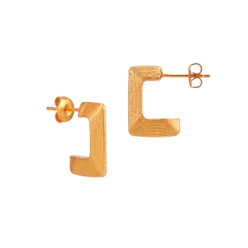 Earring made from brass, goldplated